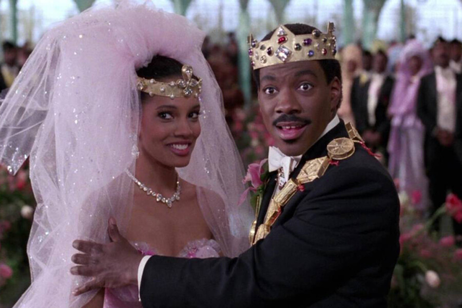 a shot from the film A Trip to America
