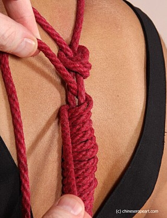 girl with tied hands