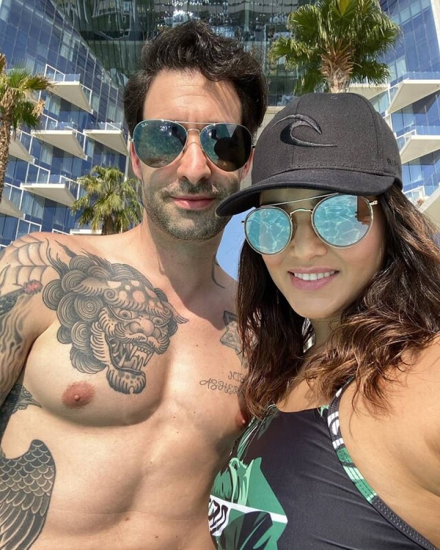 Sunny Leone and Daniel Weber