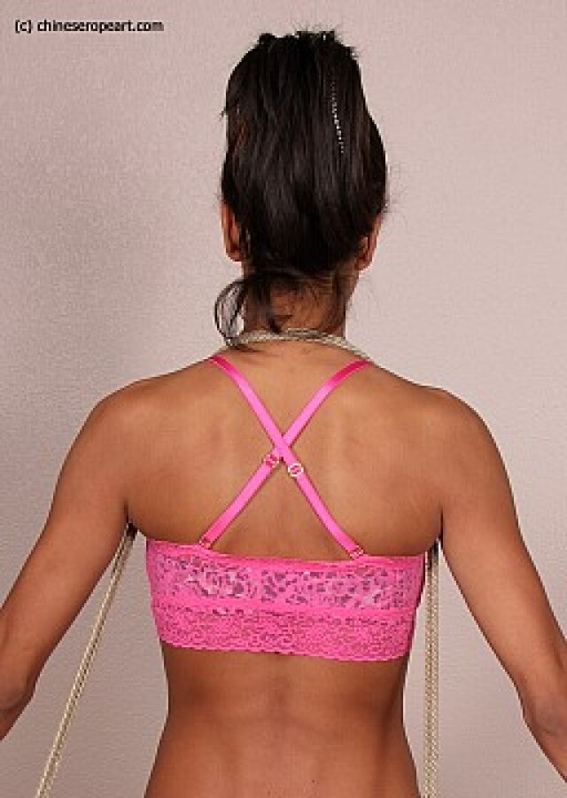 girl with tied hands