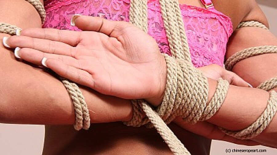hand tied girl