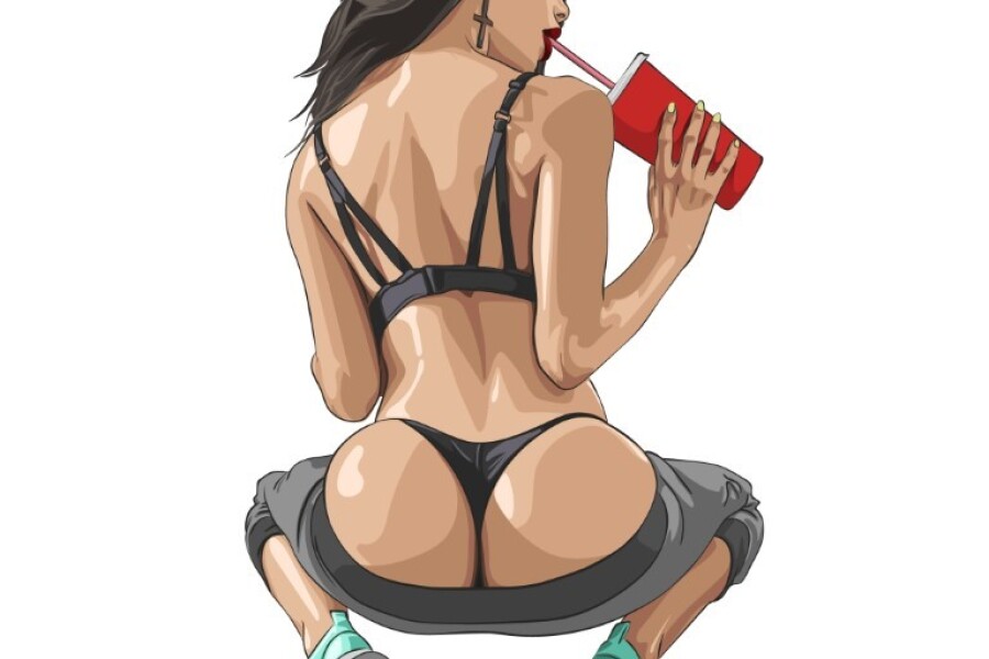 Girls with big buttocks